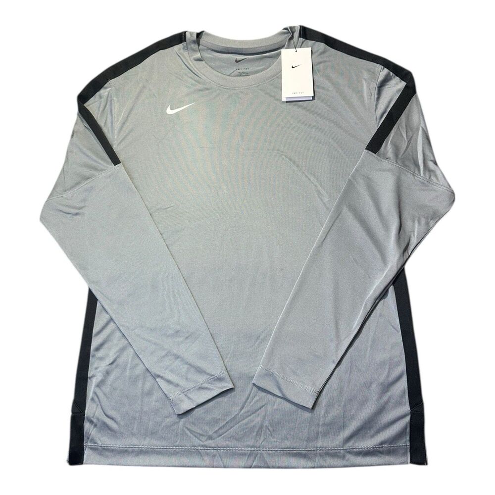 Nike Dri-Fit LS Basketball Training Top, Gray, DC3251-065 Men's Small-Tall NEW